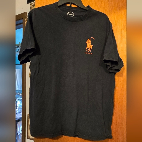Ralph Lauren Other - Ralph Lauren Black Tee with Orange Logo SzL